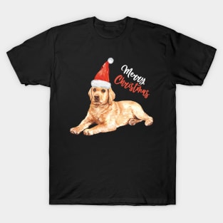 Labrador with A Santa Hat T-Shirt